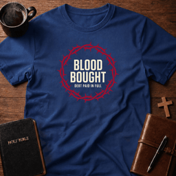 Blood Bought T Shirt Gift For Christian