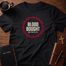 Blood Bought T Shirt Gift For Christian
