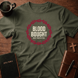 Blood Bought T Shirt Gift For Christian