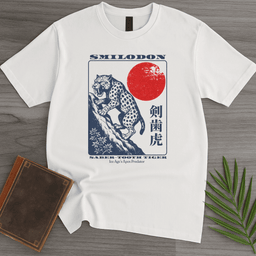 Vintage Saber Tooth Tiger T Shirt Gift For Nature Lover