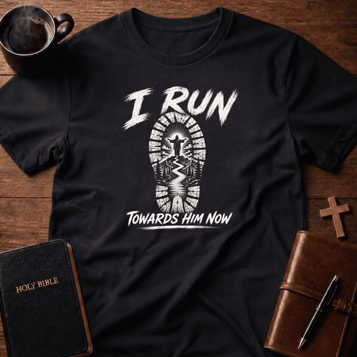 I Run T Shirt Gift For Christian