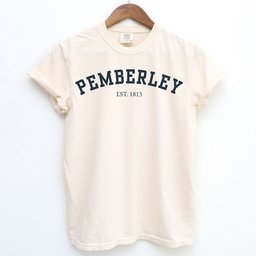 Pemberley Varsity Shirt Pride And Prejudice T Shirt Gift For Cat Lover