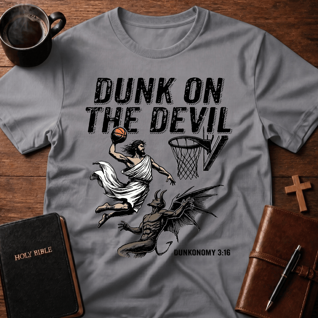 Dunk On Devil T Shirt Gift For Christian