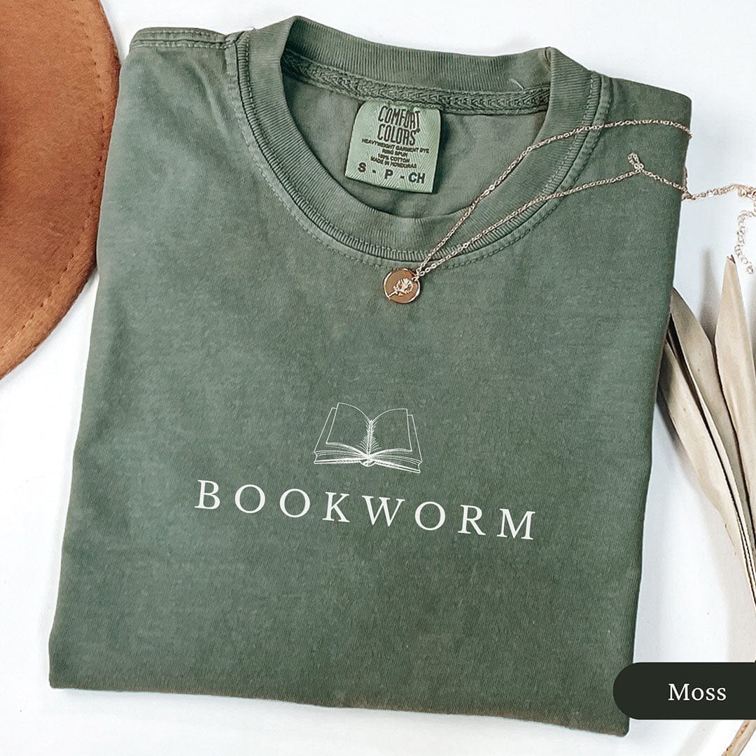 Minimalist Bookworm Shirt T Shirt Gift For Cat Lover