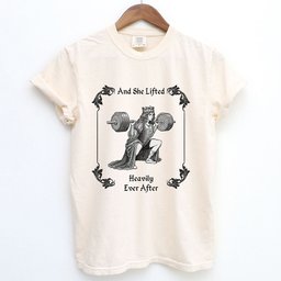 She Lifted Heavily Ever After Womens Gym Shirt T Shirt Gift For Women