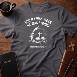 Bicep Cross T Shirt Gift For Christian