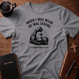 Bicep Cross T Shirt Gift For Christian