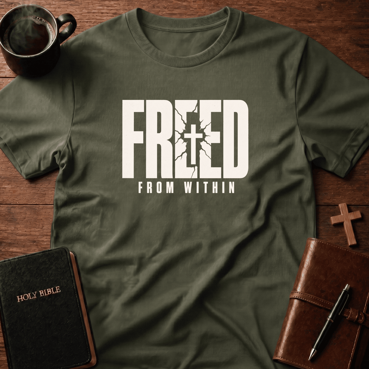 Freed From T Shirt Gift For Christian