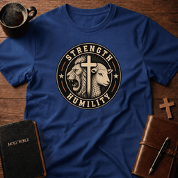 Lion Lamb T Shirt Gift For Christian