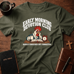 Early Morning T Shirt Gift For Christian