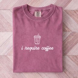 I Require Coffee Tee Gift For Cat Lover