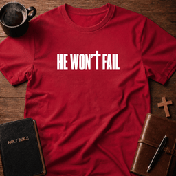 He Wont Fail T Shirt Gift For Christian