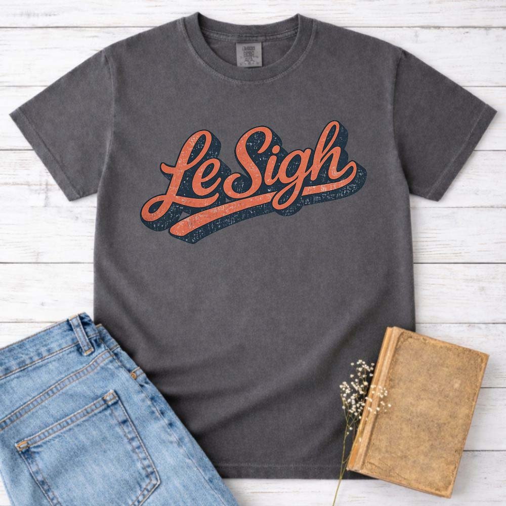 Retro Le Sigh Tee Gift For Cat Lover