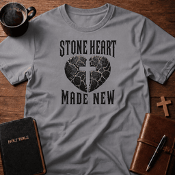 Stone Heart T Shirt Gift For Christian