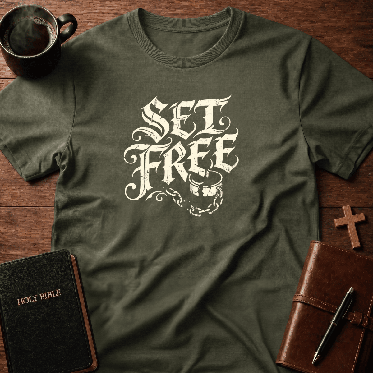 Set Free T Shirt Gift For Christian