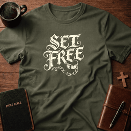Set Free T Shirt Gift For Christian