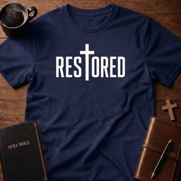 Restored T Shirt Gift For Christian