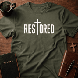 Restored T Shirt Gift For Christian