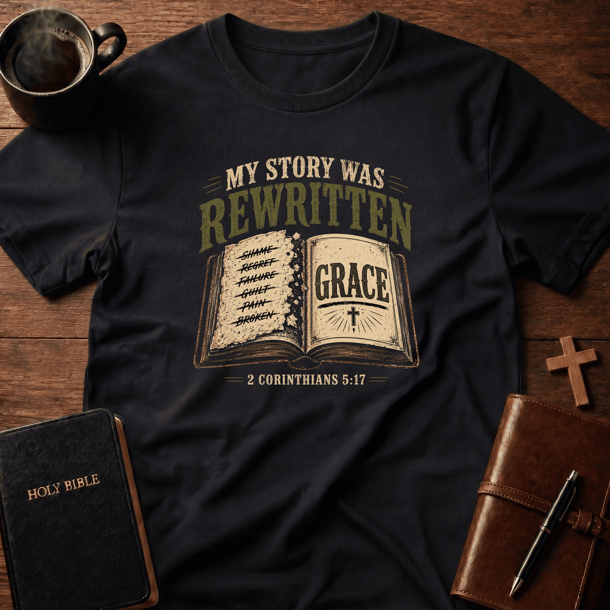 Rewritten T Shirt Gift For Christian