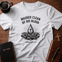 Washed Clean T Shirt Gift For Christian