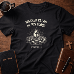 Washed Clean T Shirt Gift For Christian