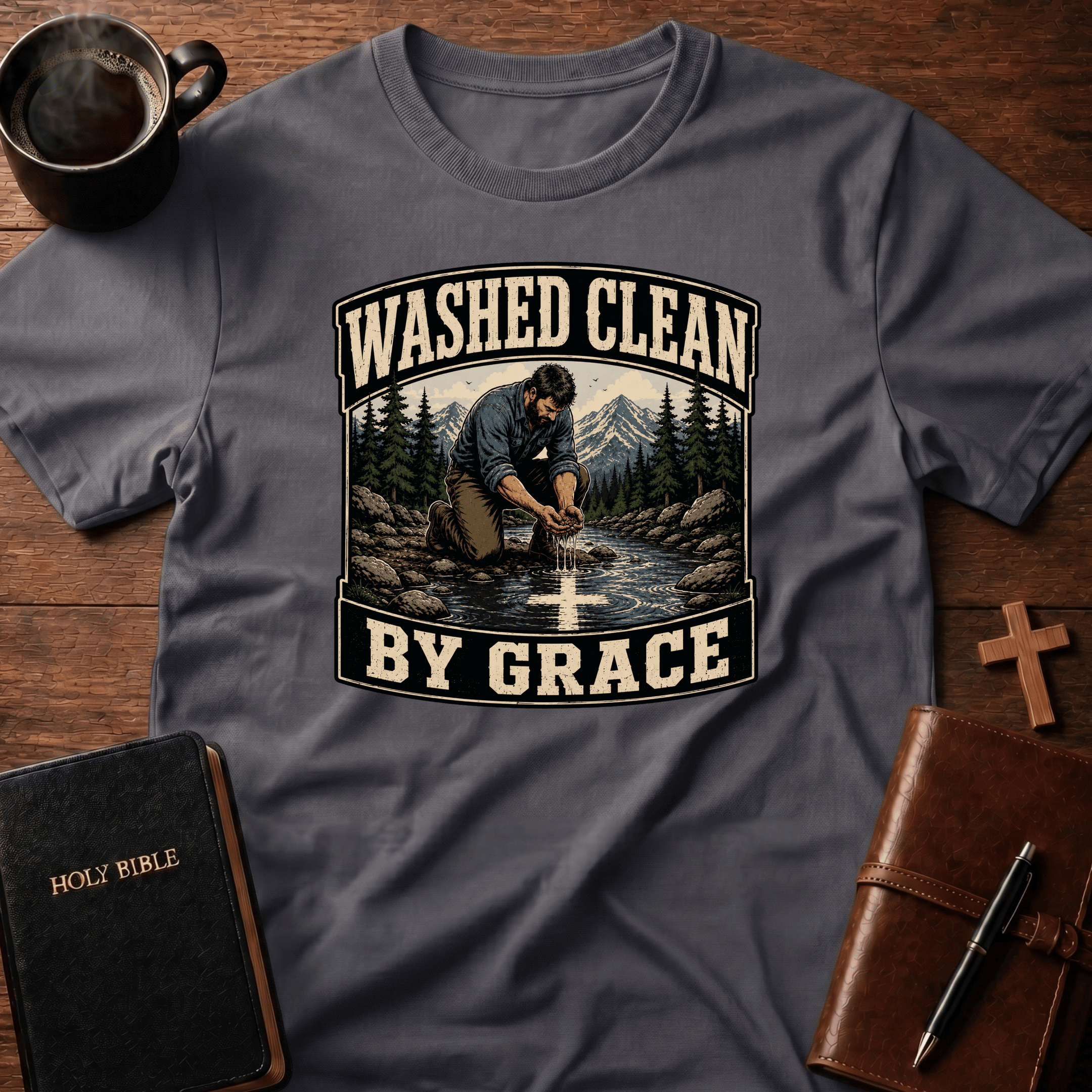 Washed T Shirt Gift For Christian