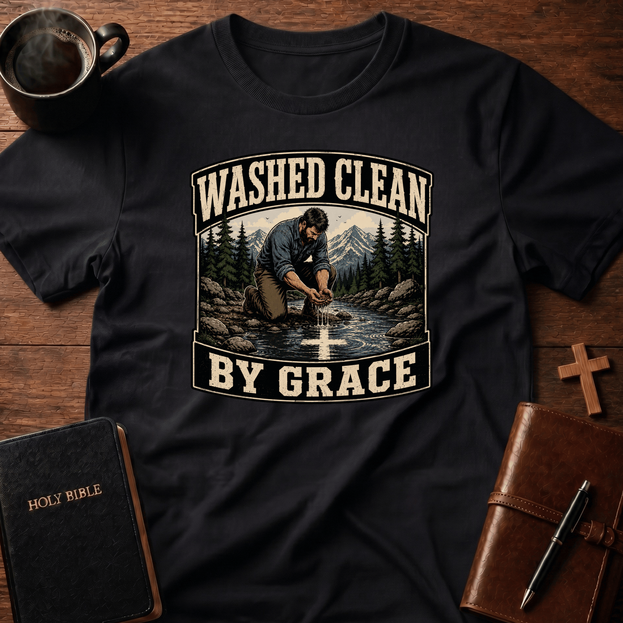 Washed T Shirt Gift For Christian