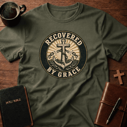 Recovered T Shirt Gift For Christian