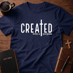 With Purpose T Shirt Gift For Christian