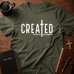 With Purpose T Shirt Gift For Christian