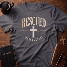 Rescued Saved T Shirt Gift For Christian
