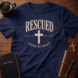 Rescued Saved T Shirt Gift For Christian