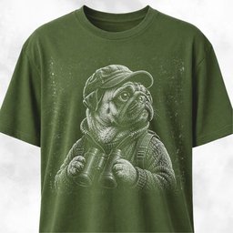 Birdwatching Pug T Shirt Gift For Dog Lover