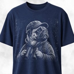 Birdwatching Pug T Shirt Gift For Dog Lover