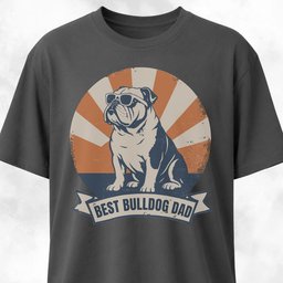 Best Bulldog Dad T Shirt Gift For Dad