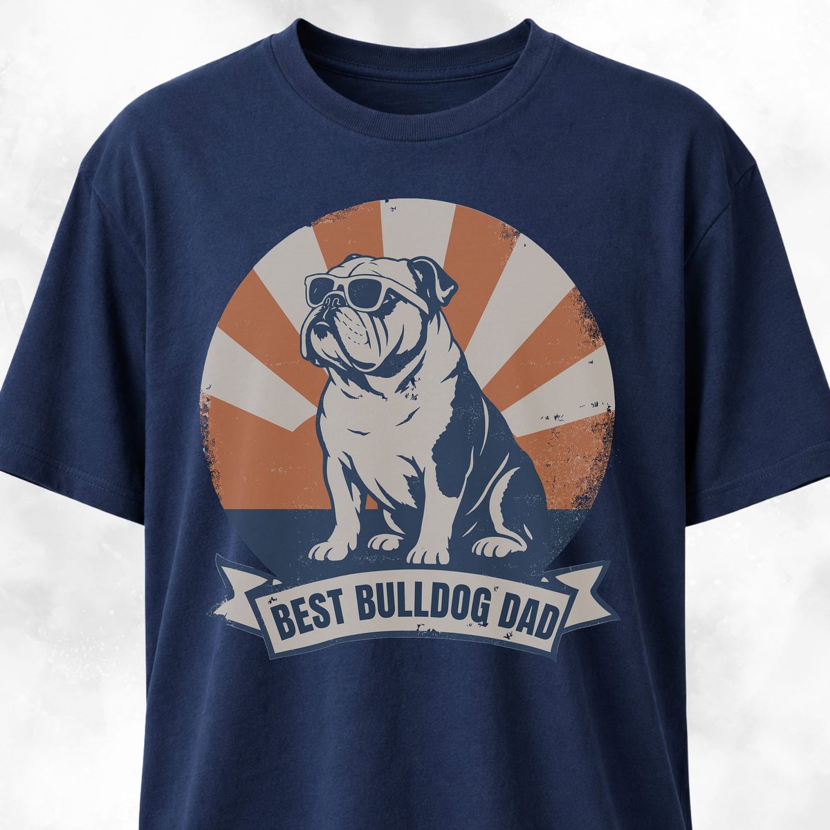 Best Bulldog Dad T Shirt Gift For Dad