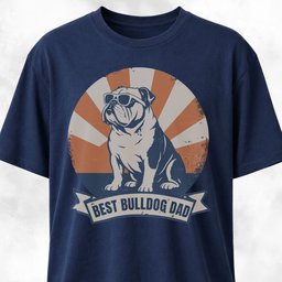 Best Bulldog Dad T Shirt Gift For Dad
