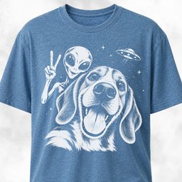 Beagle Alien Selfie T Shirt Gift For Dog Lover