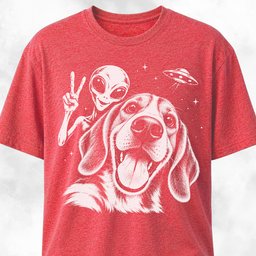 Beagle Alien Selfie T Shirt Gift For Dog Lover