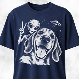Beagle Alien Selfie T Shirt Gift For Dog Lover