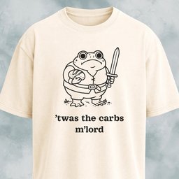 Twas The Carbs Mlord Chubby Frog T Shirt Gift For Frog Lover