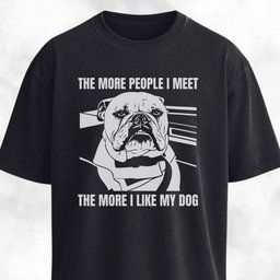 Antisocial Bulldog T Shirt Gift For Dog Lover