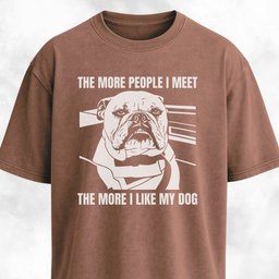 Antisocial Bulldog T Shirt Gift For Dog Lover