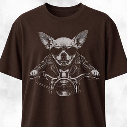 Biker Chihuahua T Shirt Gift For Dog Lover