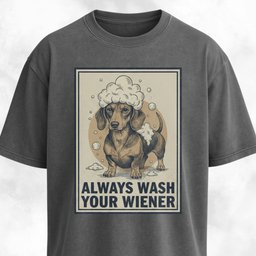 Always Wash Your Wiener T Shirt Gift For Dog Lover