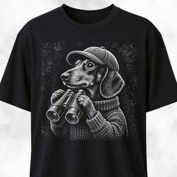 Birdwatching Doxie T Shirt Gift For Dog Lover