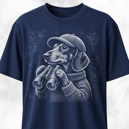 Birdwatching Doxie T Shirt Gift For Dog Lover