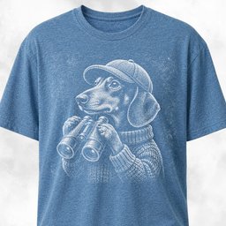 Birdwatching Doxie T Shirt Gift For Dog Lover