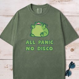 All Panic No Disco Frog T Shirt Gift For Frog Lover