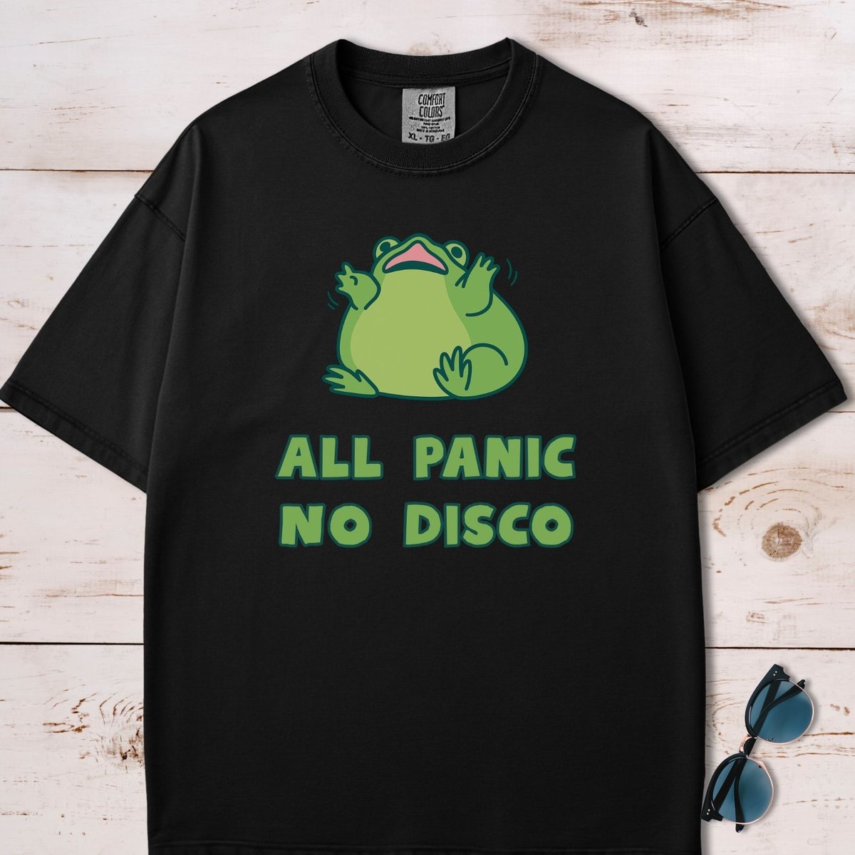 All Panic No Disco Frog T Shirt Gift For Frog Lover
